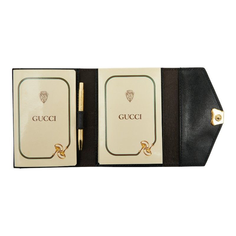 Gucci 031 379 4328 Black Leather Women's