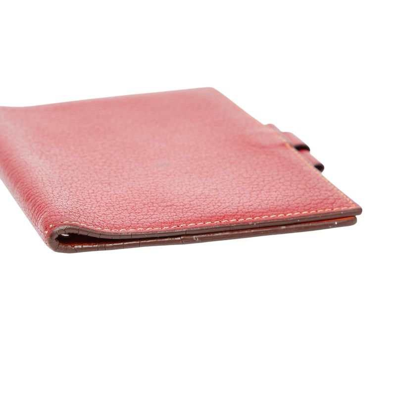 Hermes Agenda GM Red Orange Chevre Ladies Hermes