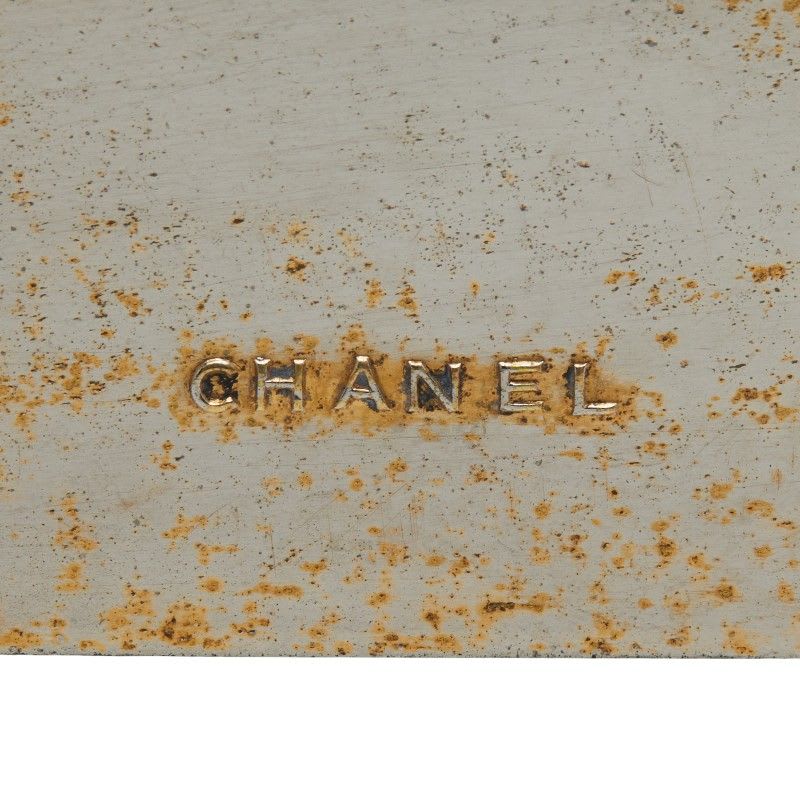 Chanel Logo Plate Gold Plated Ladies