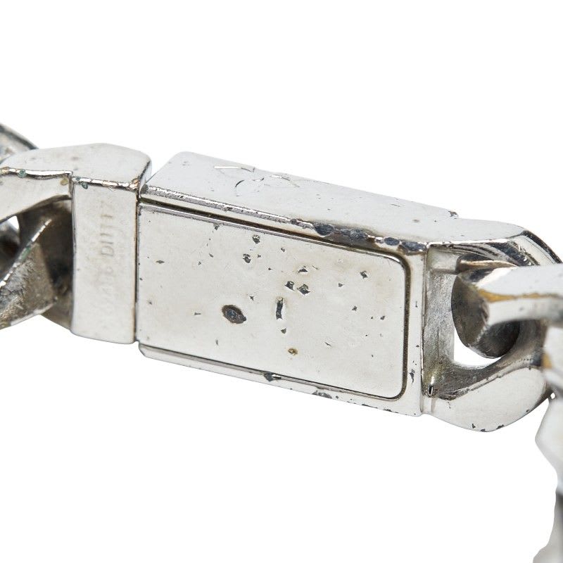 Louis Vuitton Bracelet Signature Chain Silver Metal