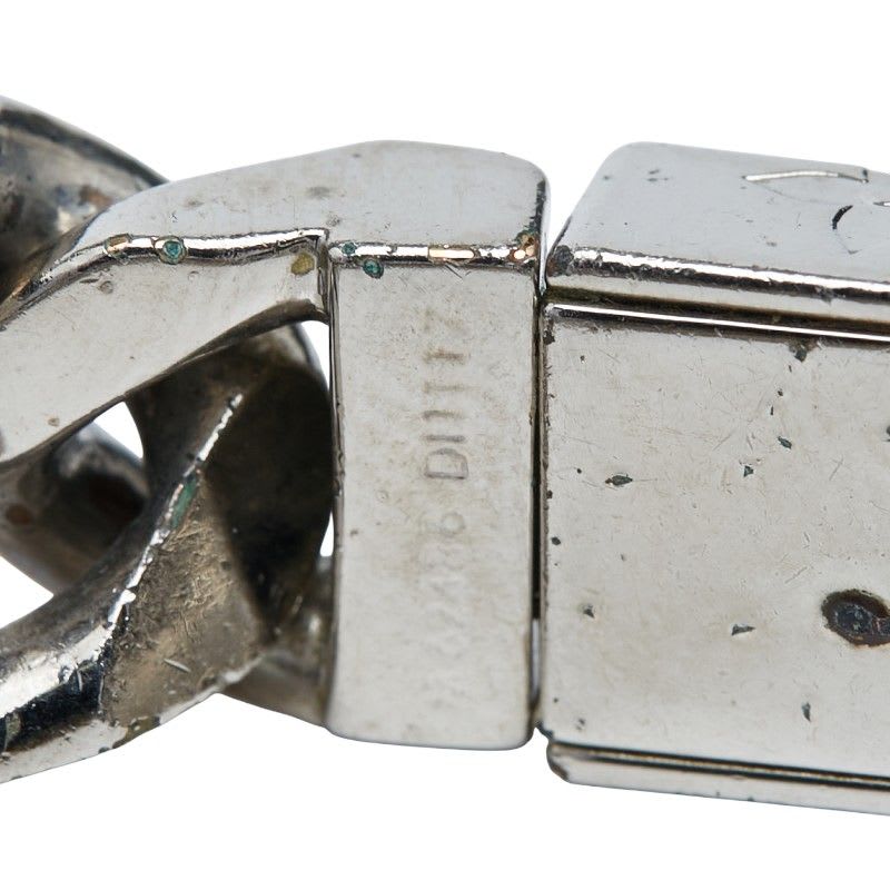 Louis Vuitton Bracelet Signature Chain Silver Metal