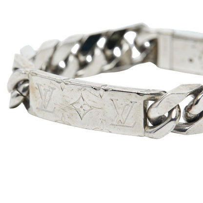 Louis Vuitton Bracelet Signature Chain Silver Metal