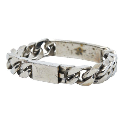 Louis Vuitton Bracelet Signature Chain Silver Metal