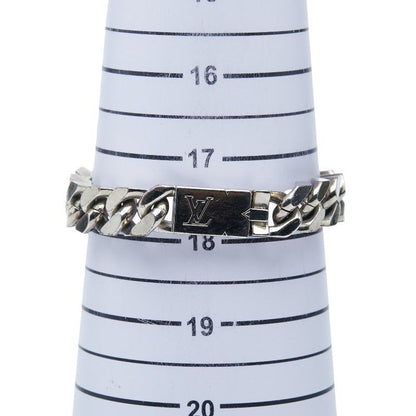Louis Vuitton Bracelet Signature Chain Silver Metal