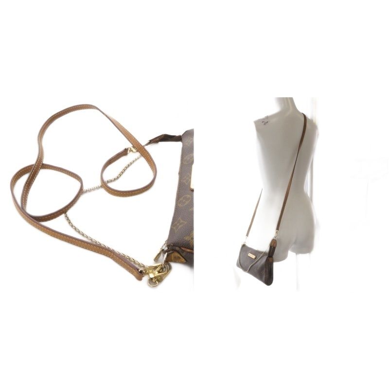 Louis Vuitton Monogram Eva Handbag One Handle Shoulder Bag 2way Crossbody Chain