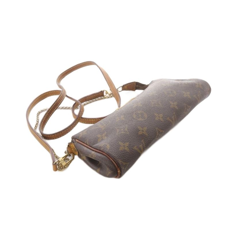 Louis Vuitton Monogram Eva Handbag One Handle Shoulder Bag 2way Crossbody Chain