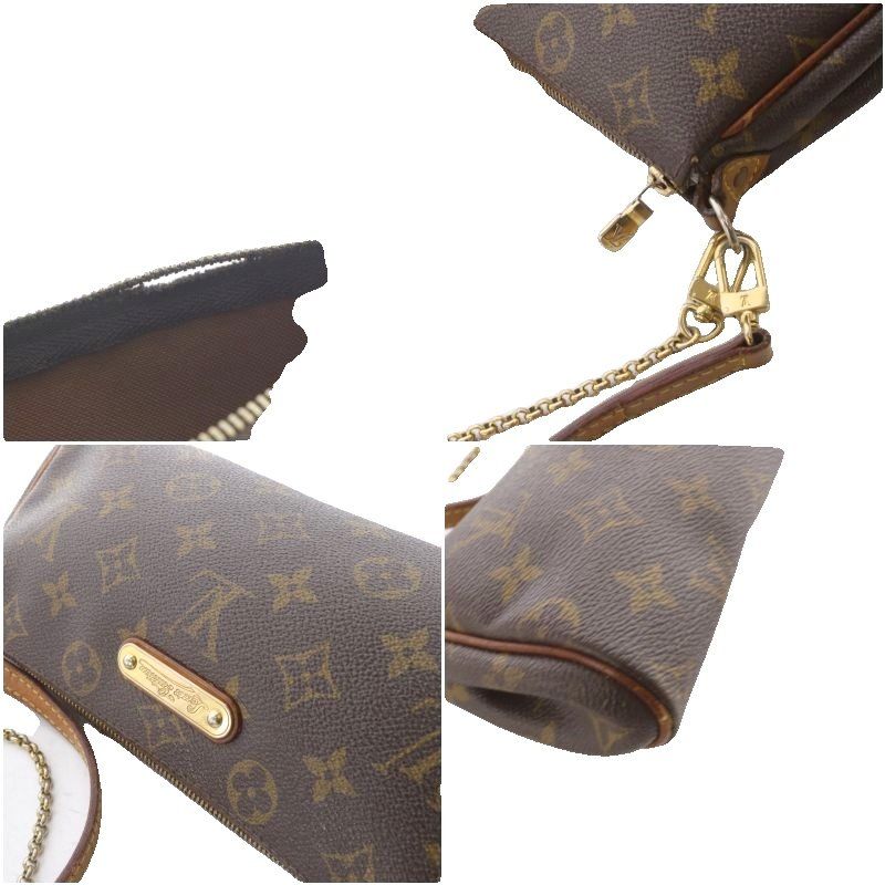 Louis Vuitton Monogram Eva Handbag One Handle Shoulder Bag 2way Crossbody Chain