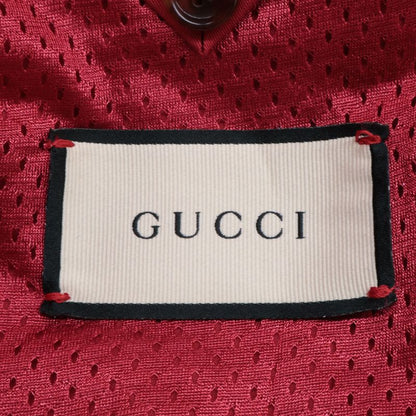 Gucci 599935 Navy Sherry Line Nylon Zip Feeding Jacket 46