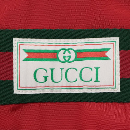 Gucci 599935 Navy Sherry Line Nylon Zip Feeding Jacket 46