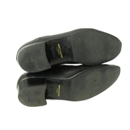 Saint Laurent Paris Side Gore Boots Leather Black 42 Approx 26.5-27.0cm