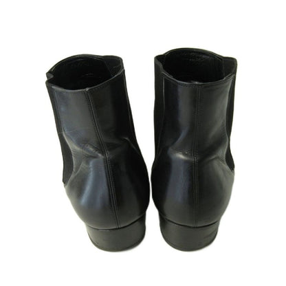 Saint Laurent Paris Side Gore Boots Leather Black 42 Approx 26.5-27.0cm