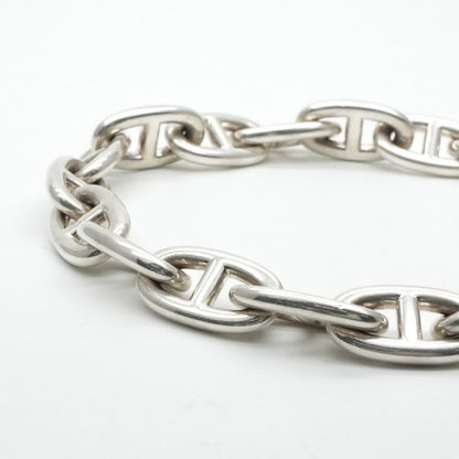 Hermes Chaine D'ancre Bracelet Bangle Cuff 925 Silver