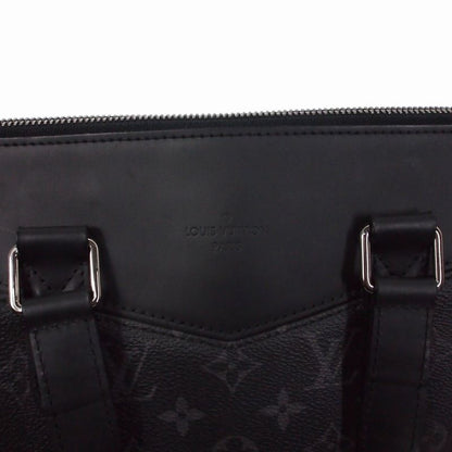 Louis Vuitton Monogram Eclipse Tote Explorer Bag Leather Black M40567