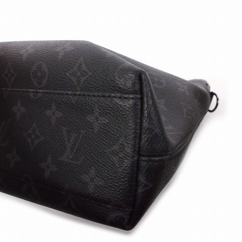 Louis Vuitton Monogram Eclipse Tote Explorer Bag Leather Black M40567