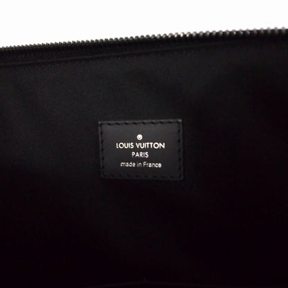 Louis Vuitton Monogram Eclipse Tote Explorer Bag Leather Black M40567