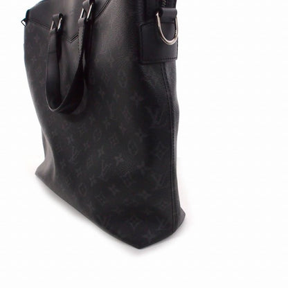 Louis Vuitton Monogram Eclipse Tote Explorer Bag Leather Black M40567