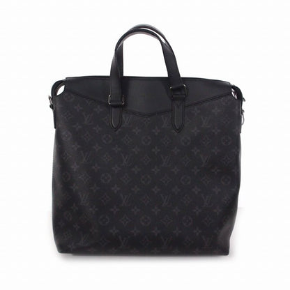 Louis Vuitton Monogram Eclipse Tote Explorer Bag Leather Black M40567