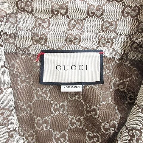 Gucci Linen Blend Canvas Shirts Short Sleeve GG