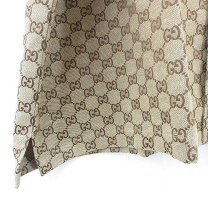 Gucci Linen Blend Canvas Shirts Short Sleeve GG