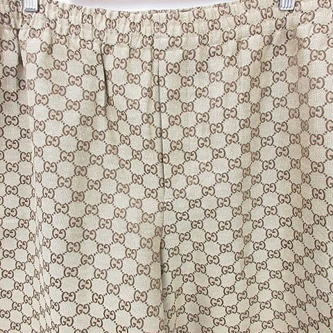 Gucci GG Supreme Pants Shorts Pattern Linen Blend 28bix