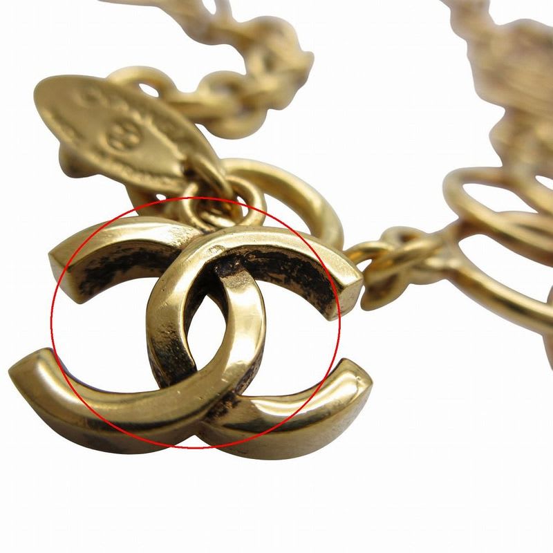 Chanel Vintage Coco Mark Choker Necklace Flower Motif Multiple Rings