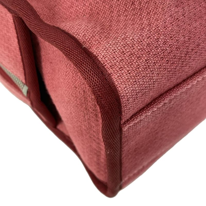 Chanel Shoulder Bag Deauville Beau Ring Bag Bordeaux Chain Shoulder Silver