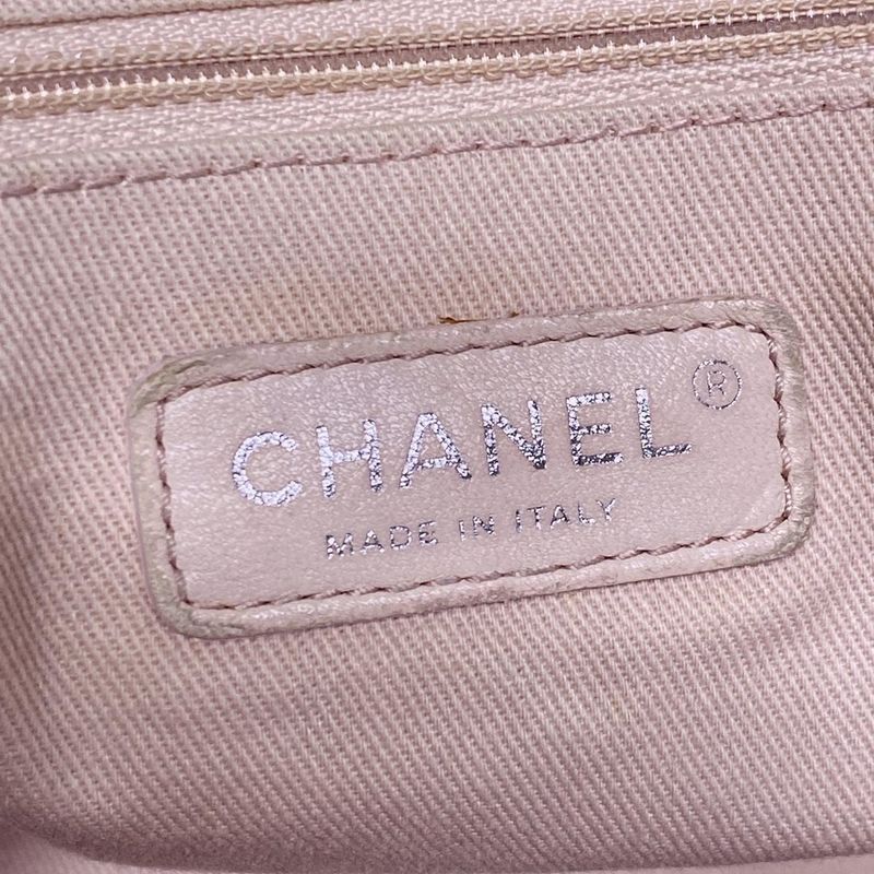 Chanel Shoulder Bag Deauville Beau Ring Bag Pink Chain Shoulder 2way Silver