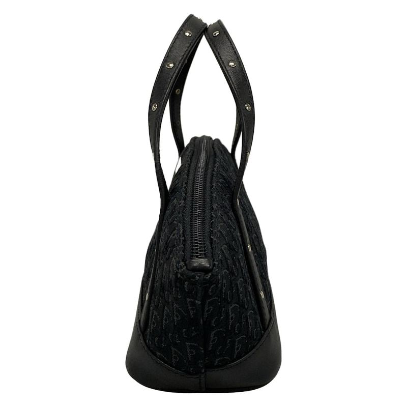 Dior Christian Dior Handbag Trotter Black X Dark Gray Studded Mini Bag Leather