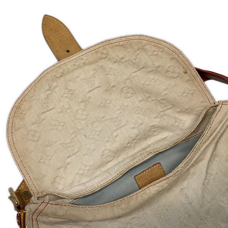 Louis Vuitton Handbag Monogram Denim Sunray M40416 Blue