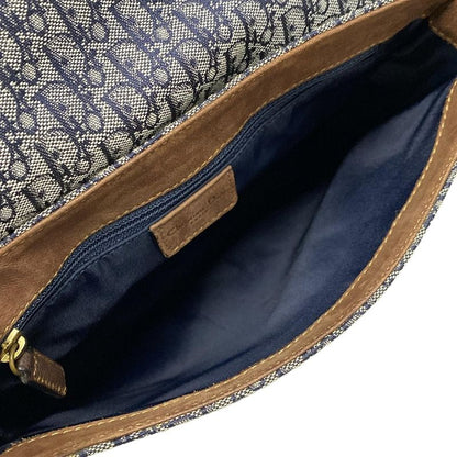 Dior Christian Dior Shoulder Bag Street Chic Trotter Navy X Ivory X Brown