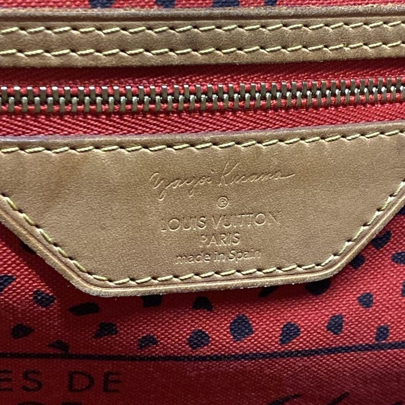 Louis Vuitton Tote Bag Louis Vuitton X Yayoi Kusama Neverfull MM M40686 Rouge
