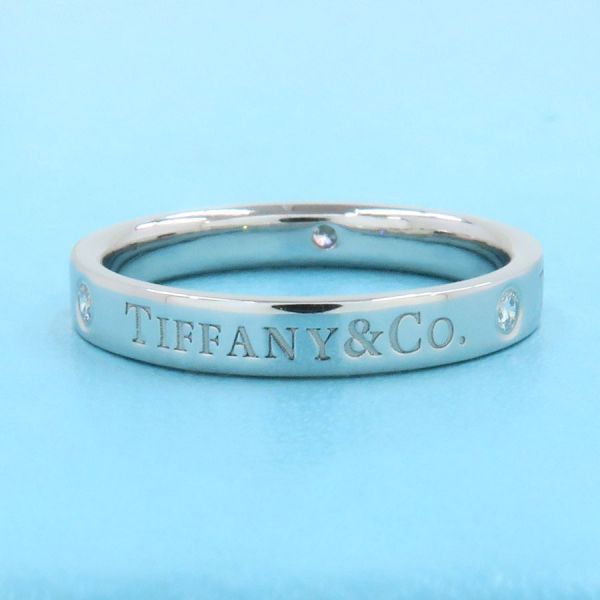 Tiffany & Co Flat Band Ring 3P Diamond 3mm (0.12in)#12.5