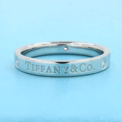 Tiffany & Co Flat Band Ring 3P Diamond 3mm (0.12in)#12.5