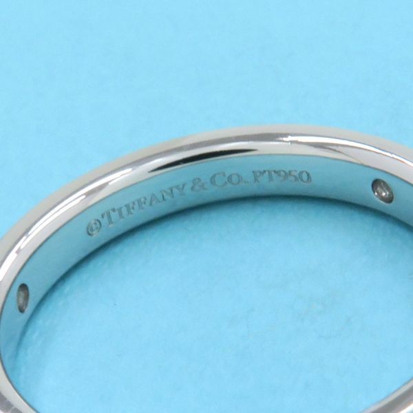 Tiffany & Co Flat Band Ring 3P Diamond 3mm (0.12in)#12.5