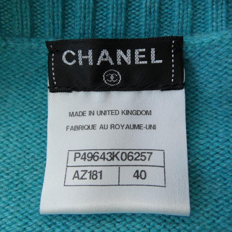 Chanel Size 40 Blue Cardigan