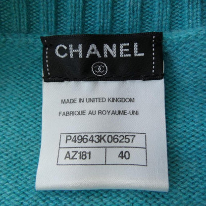 Chanel Size 40 Blue Cardigan