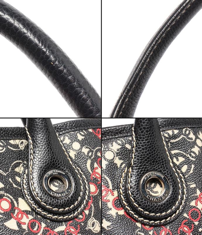 Chanel Tote Bag Silver Hardware Coco Travel Women's Chanel