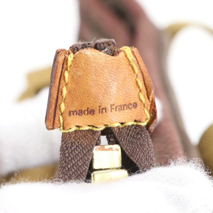 Louis Vuitton Antigua Cabas MM Blanc M40086 Leather Canvas Tote Bag Shoulder