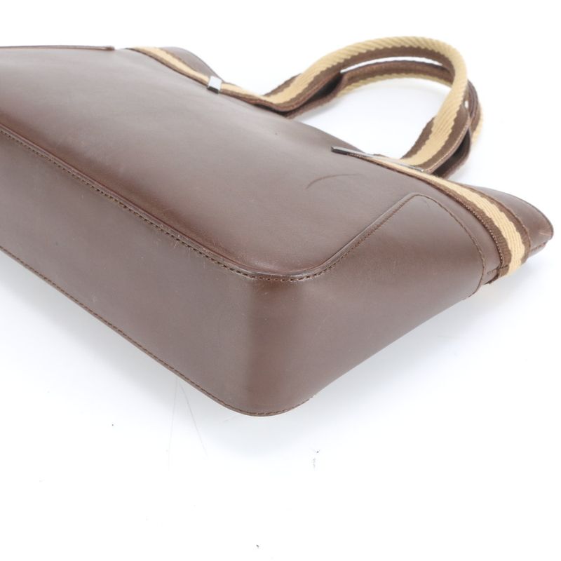 Gucci Sherry Line With Control Card 000 0860 Leather Handbag Tote Genuine