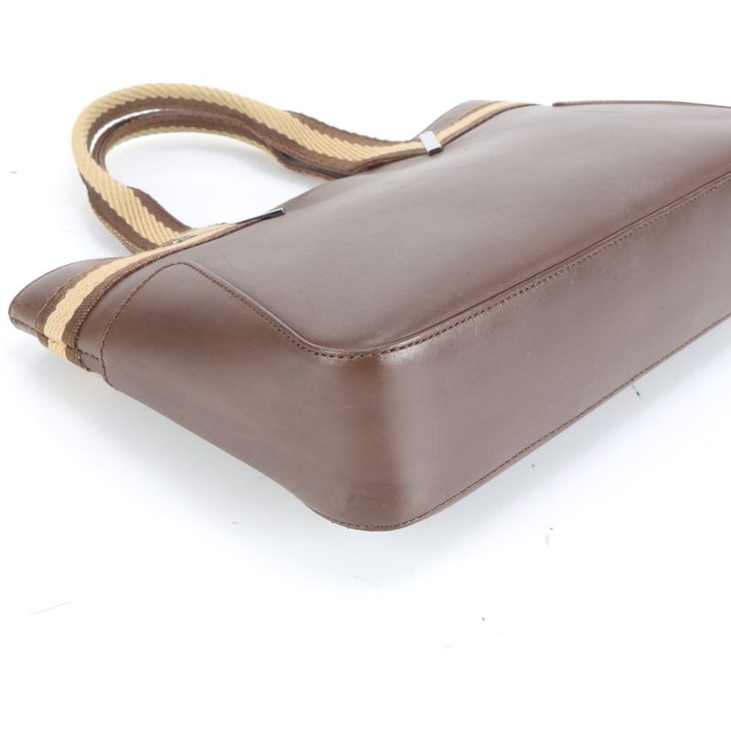 Gucci Sherry Line With Control Card 000 0860 Leather Handbag Tote Genuine