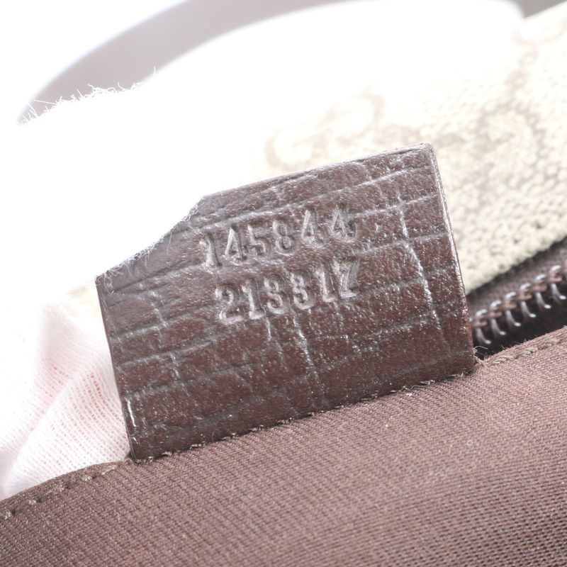 Gucci GG Supreme Sherry Line 145844 Leather Shoulder Bag Crossbody Messenger