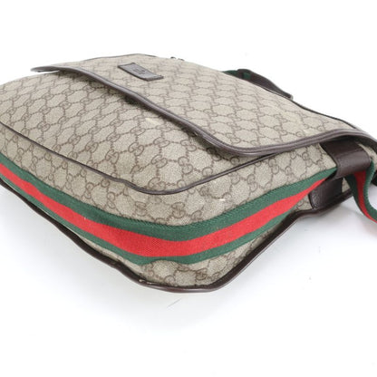 Gucci GG Supreme Sherry Line 189748 Leather Shoulder Bag Crossbody Messenger