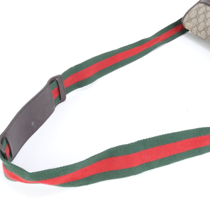 Gucci GG Supreme Sherry Line 189748 Leather Shoulder Bag Crossbody Messenger