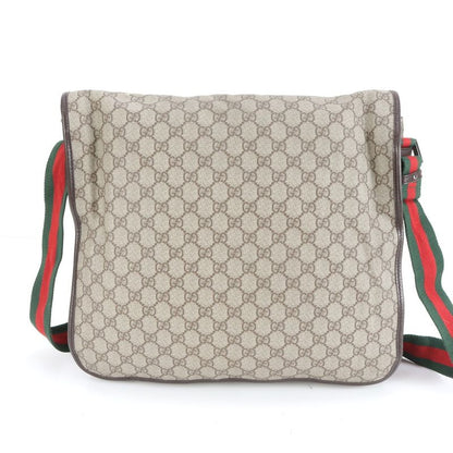Gucci GG Supreme Sherry Line 189748 Leather Shoulder Bag Crossbody Messenger