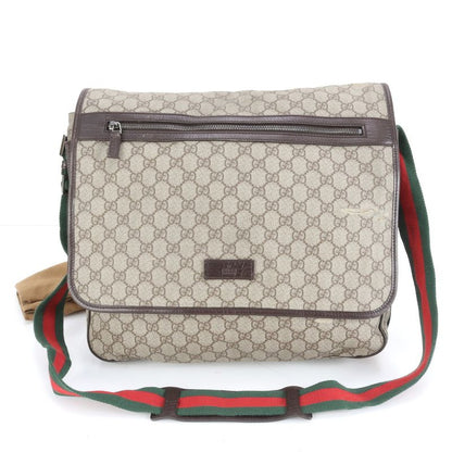 Gucci GG Supreme Sherry Line 189748 Leather Shoulder Bag Crossbody Messenger