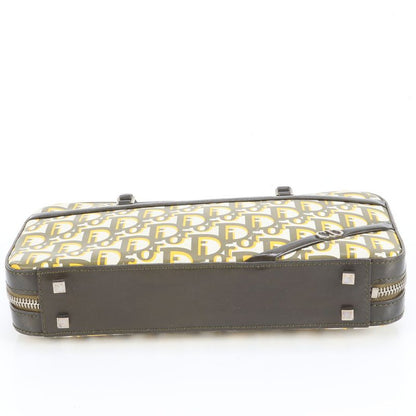 Christian Dior Authenticity Card Trotter Leather Handbag Women's Rum Df21-1