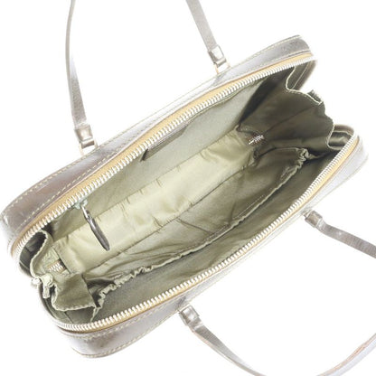 Christian Dior Authenticity Card Trotter Leather Handbag Women's Rum Df21-1