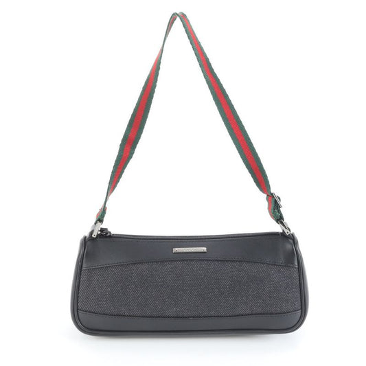 Gucci Sherry Line 92820 Leather Canvas One Shoulder Bag Shoulder Genuine