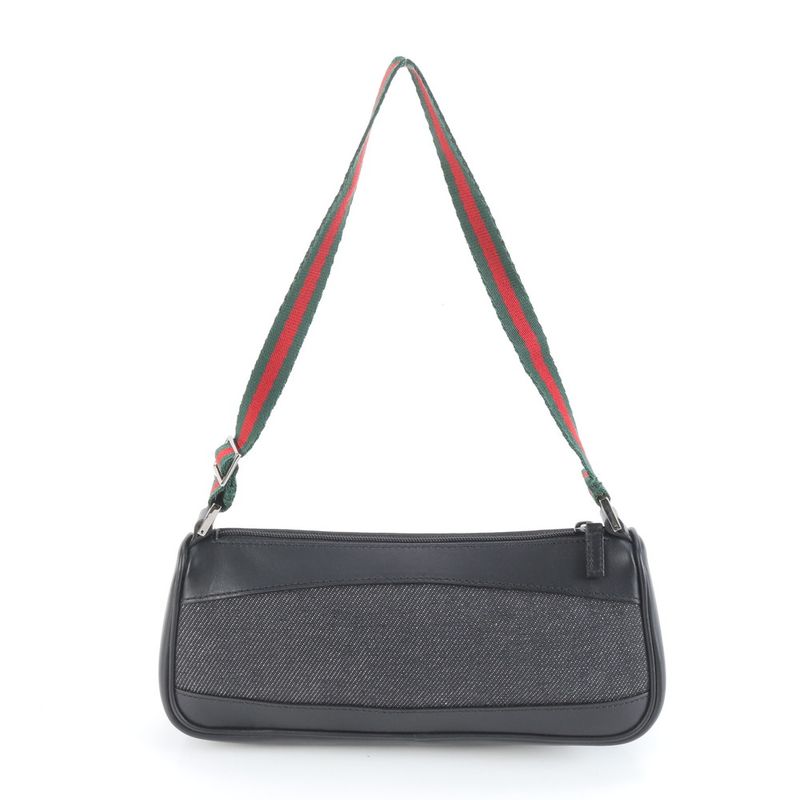 Gucci Sherry Line 92820 Leather Canvas One Shoulder Bag Shoulder Genuine