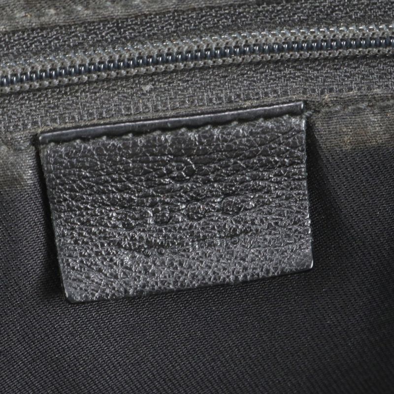 Gucci GG Canvas Sherry Line 211936 Leather Tote Bag Shoulder Genuine Leather